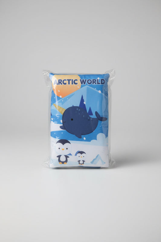 Libro Sensorial de Tela para Bebés 🧸– Ranch Animals / Arctic World