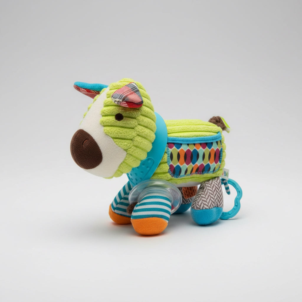 Sonajero Peluche Sensorial para Bebés 🐾
