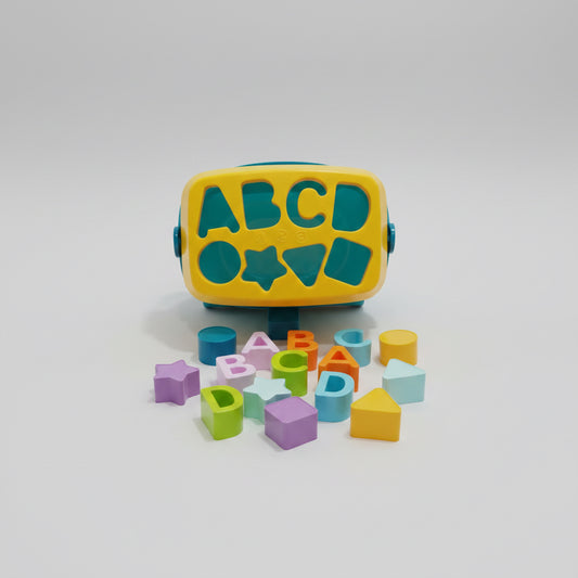 Cubo Clasificador de Letras y Formas para Bebés🧩