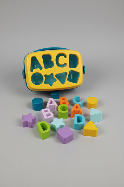 Cubo Clasificador de Letras y Formas para Bebés🧩