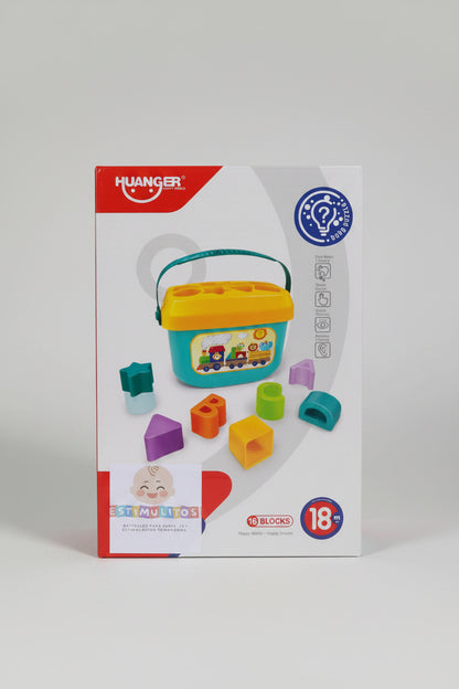 Cubo Clasificador de Letras y Formas para Bebés🧩