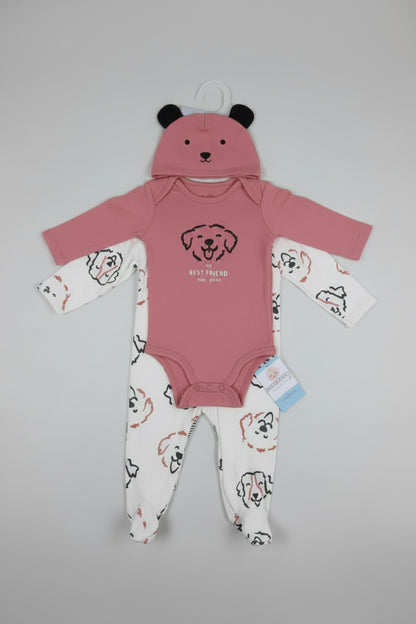 Set 4 Piezas Bebé – Perritos 🐾 🐕