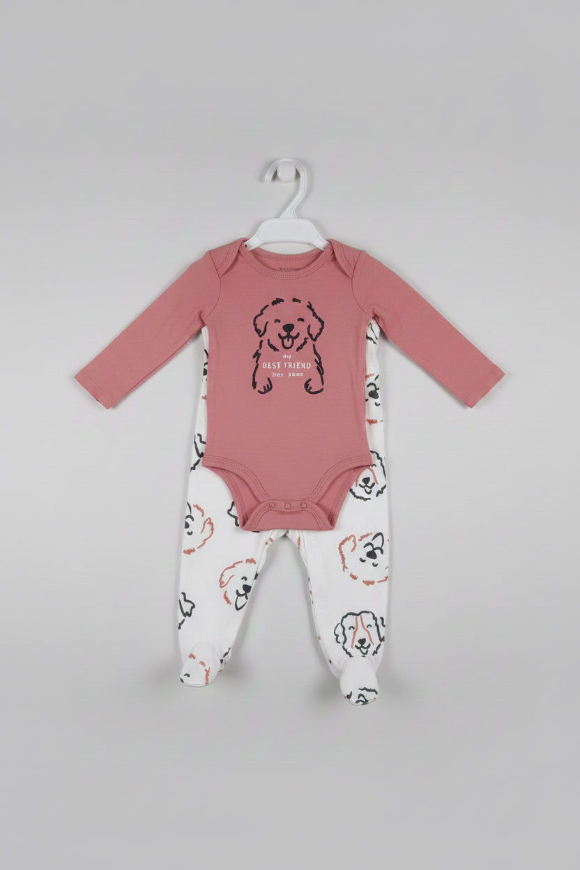Set 4 Piezas Bebé – Perritos 🐾 🐕