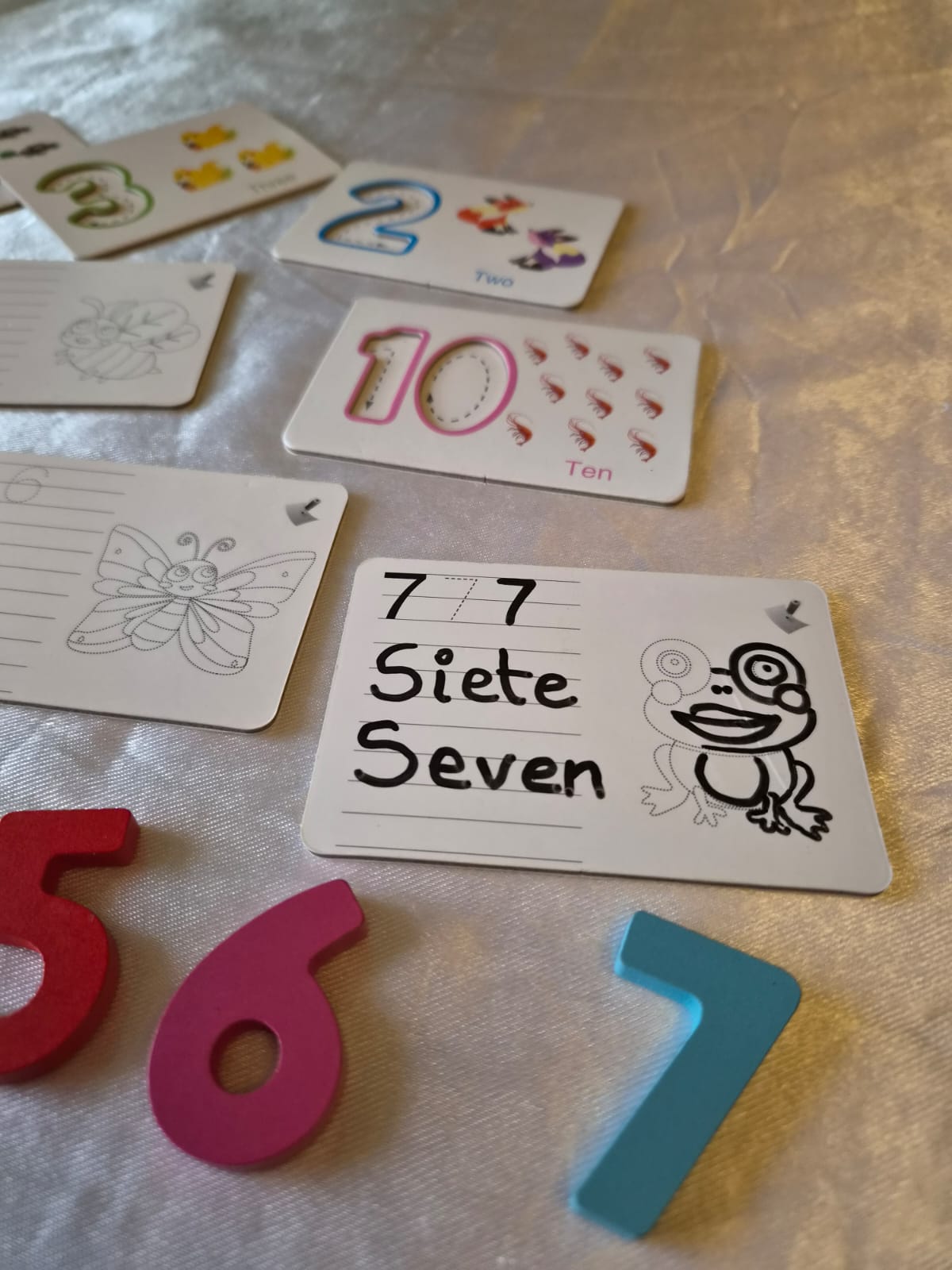 Set Tarjetas Educativas Números 1 al 10 🔢🧩