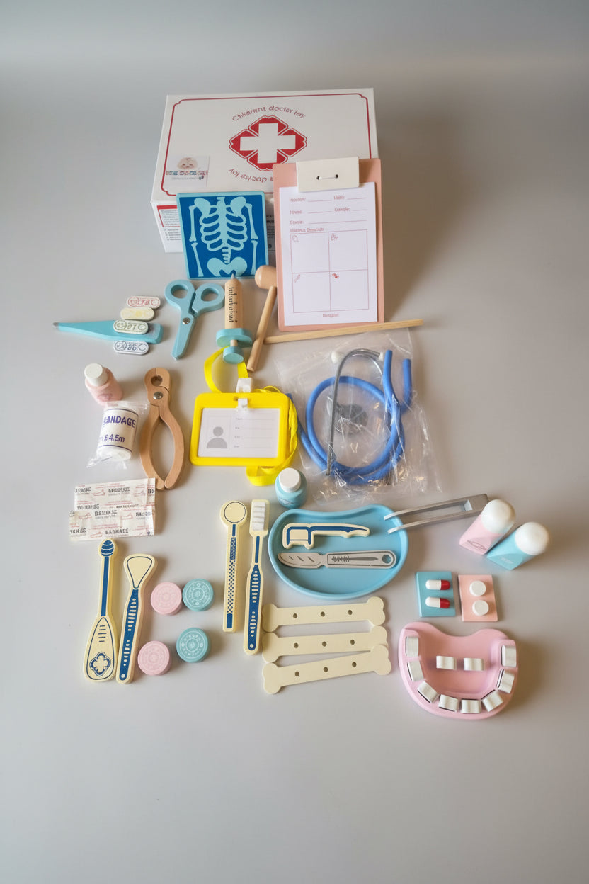 Kit Médico y Dental de Madera 👨🦷 – Children's Doctor Toy
