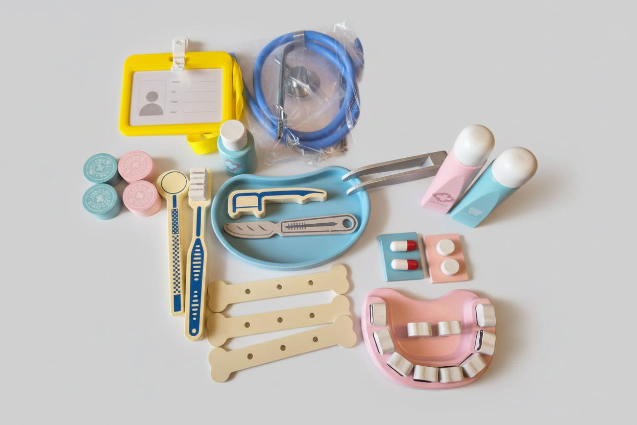 Kit Médico y Dental de Madera 👨🦷 – Children's Doctor Toy