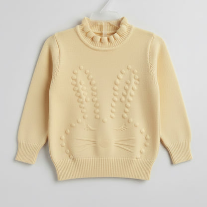 Sweater Tejido Niña Punto Conejita 🐰