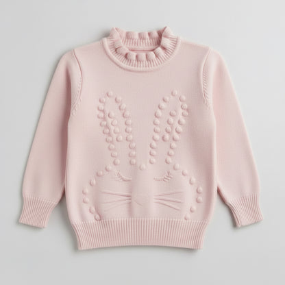 Sweater Tejido Niña Punto Conejita 🐰