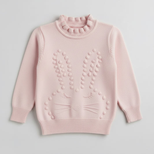 Sweater Tejido Niña Punto Conejita 🐰