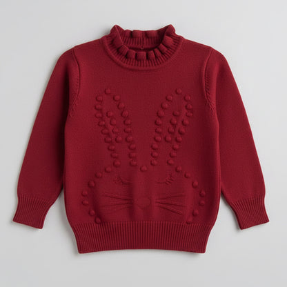 Sweater Tejido Niña Punto Conejita 🐰