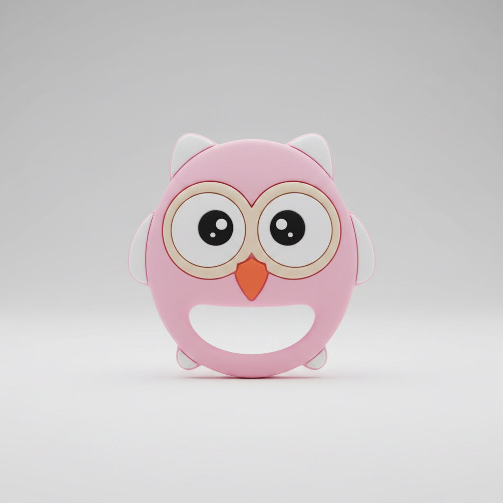 Mordedor silicona buhito rosado