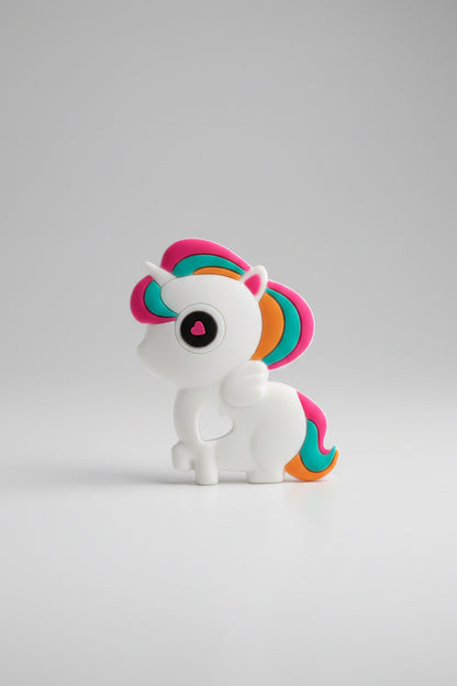 Mordedor de silicona unicornio arcoiris